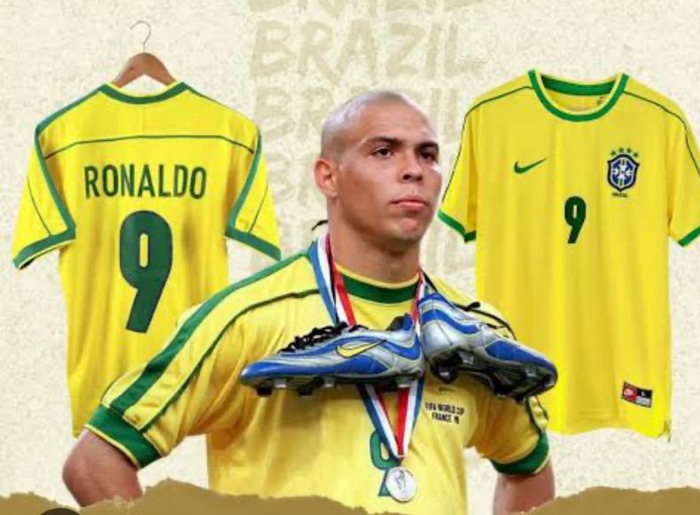 Classic nike brazil1998 home jersey